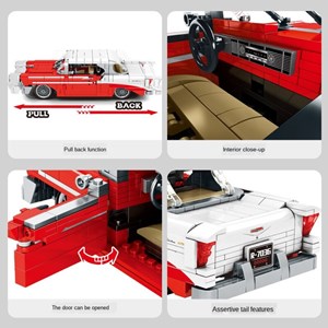 لگو تکنیک ماشین کلاسیک مدل Pull-Back Classic Vintage Vehicle_اسباب بازی